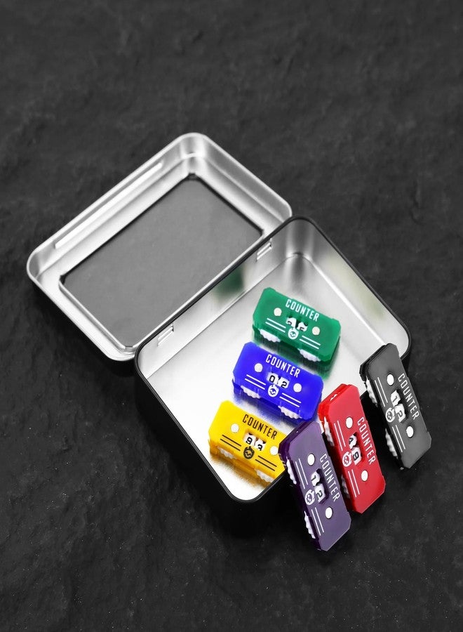 FourDragons 6PCS Life Counter Set with Metal Box, Health Tracker Life Counters Twin Digits for Magic Card Games Accessories D&D RPG CCG TCG Tabletop Board Games - Image 5